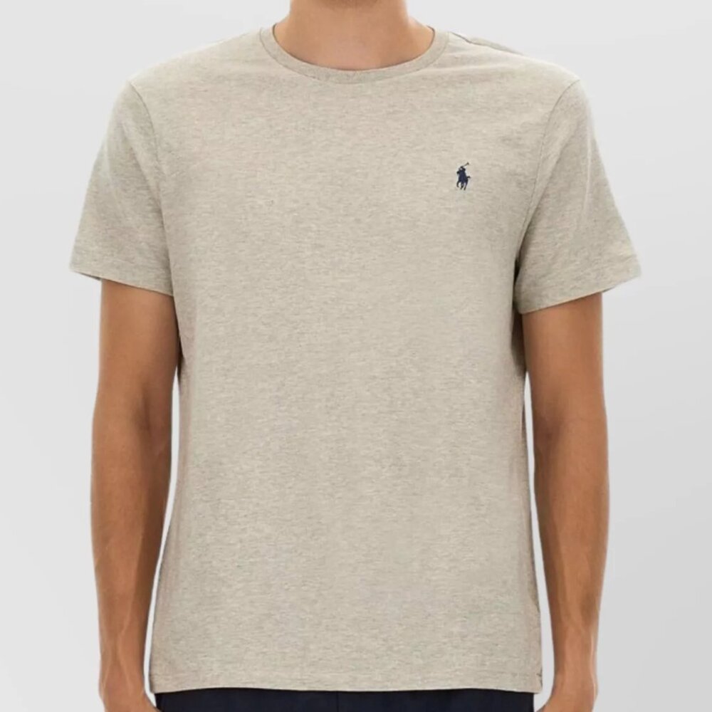 🔵🐎 Polo Ralph Lauren‎ Custom Slim Fit Crewneck T-Shirt - TAN -New🔵🐎